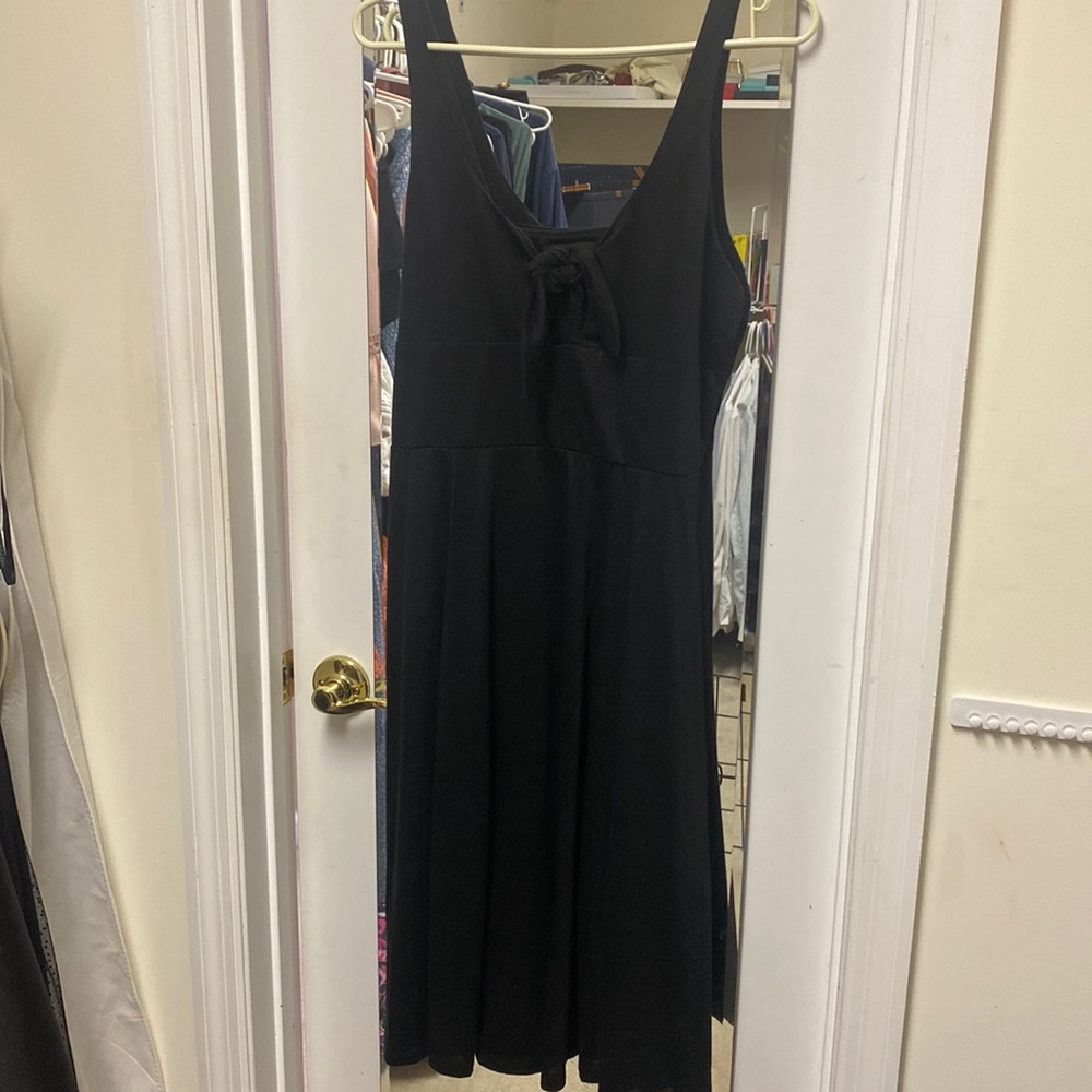 Black fit & flare dress